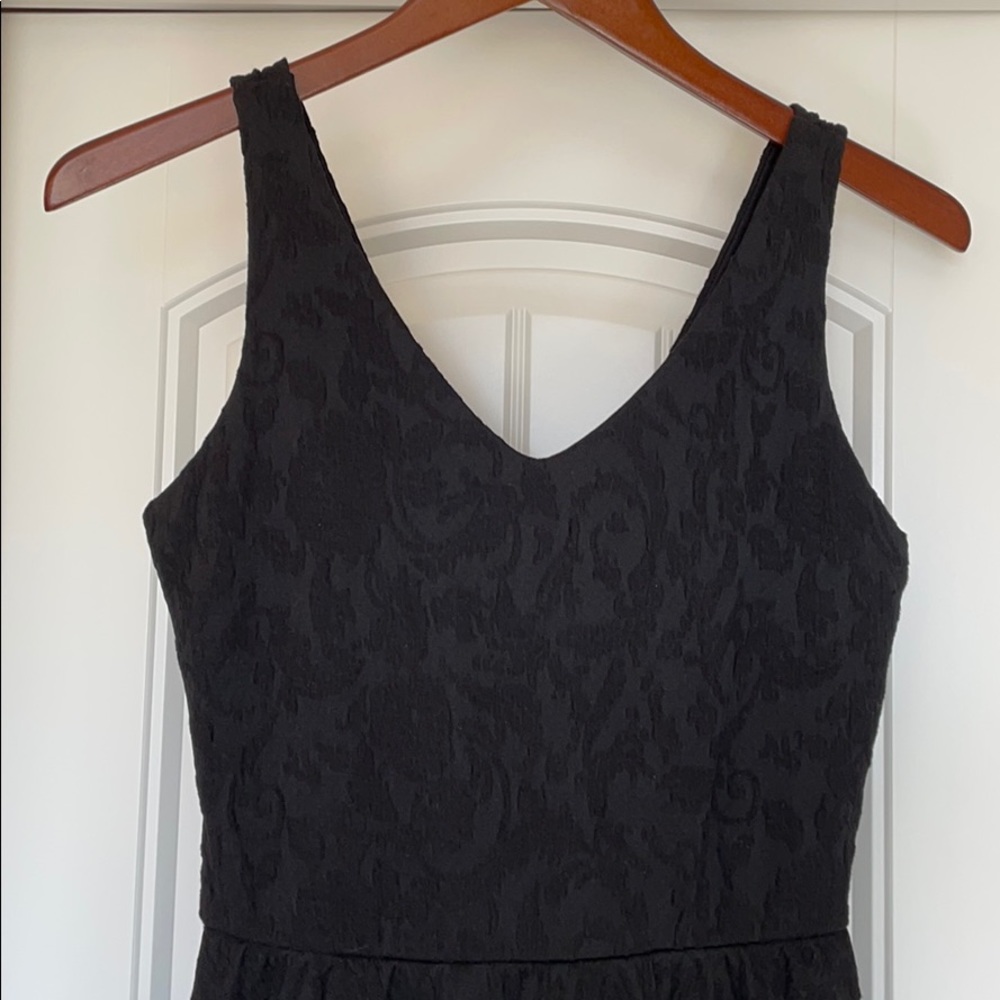 Textured black dress
